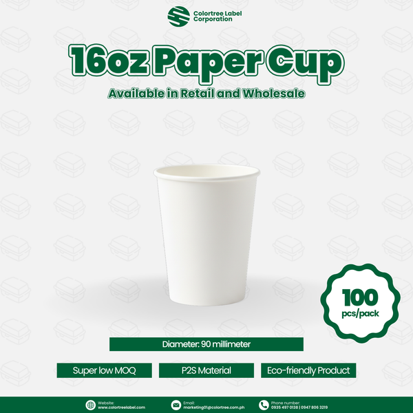 16 oz Paper Cup (90mm diameter)