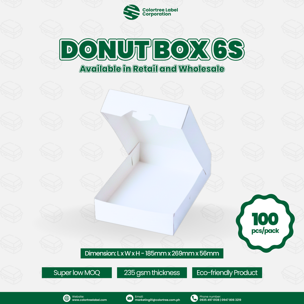6's Donut Box 235 gsm